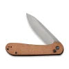 Nóż CIVIVI Button Lock Elementum Brown Micarta
