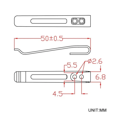 Klips CIVIVI Deep Carry do noża EDC CA-05B