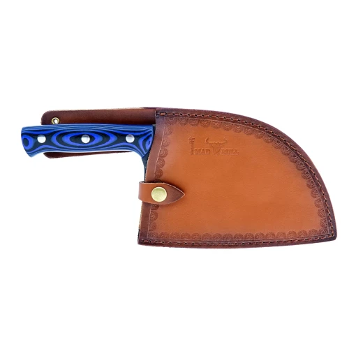 Nóż kuchenny Serb Samura Mad Bull 18 cm, niebieski