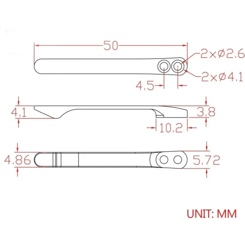 Klips CIVIVI Titanium z 6 śrubkami T001C