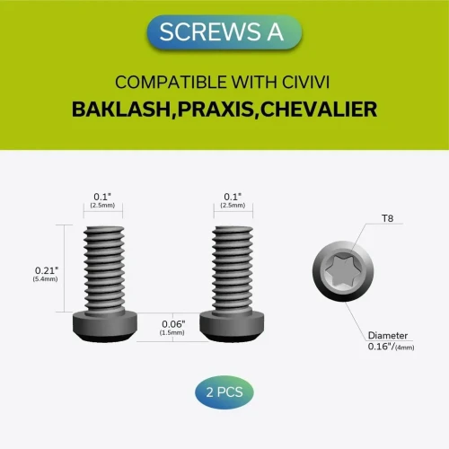 Klips CIVIVI Titanium z 6 śrubkami T001C