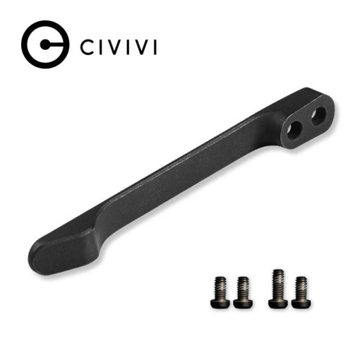 Klips CIVIVI Titanium Black z 2 parami śrubek