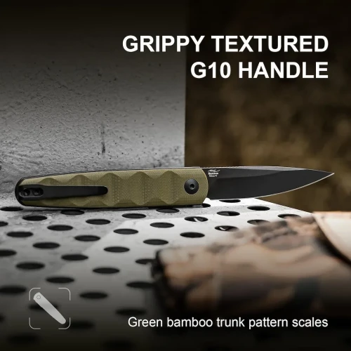 Nóż Kizer Bamboo G10 OD Green Nitro-V