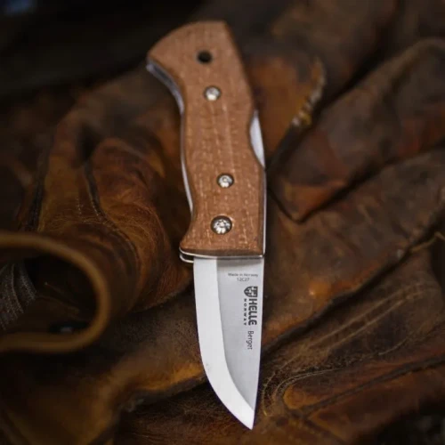 Nóż Helle Berget Mustard Jute Micarta 12C27