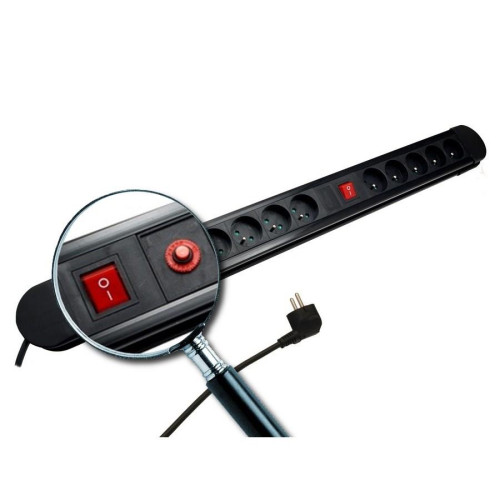 MACLEAN LISTWA ZASILAJĄCA 10 GNIAZD 3680W MCE10-10298629