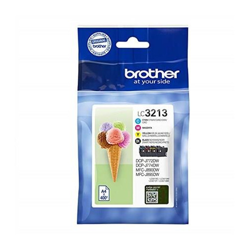 Brother LC-3213VALDR nabój z tuszem Oryginalny Wysoka (XL) wydajność Czarny, Cyjan, Purpurowy, Żółty
