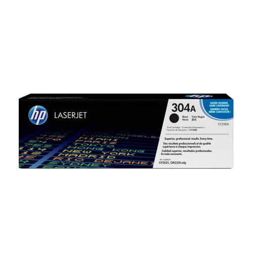 HP 304A oryginalny wkład z czarnym tonerem LaserJet