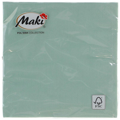 Serwetka 33x33 3w MAKI 20 szt. pastelowy zielony