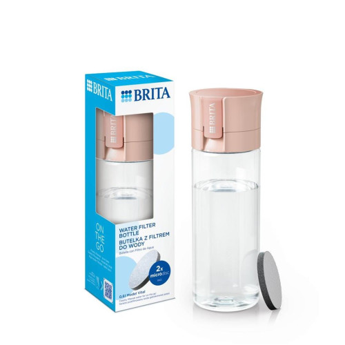 Butelka filtrująca Brita Vital pastelowa brzoskwinia 2 dyski-10422751