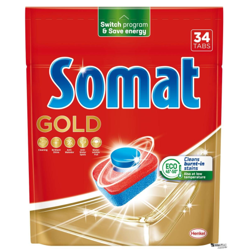 SOMAT Tabletki do zmywarki 34 szt. GOLD 577105
