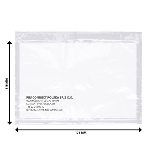Koperta/przylga kurierska OFFICE PRODUCTS, C6, 500szt., transparentna-10653327