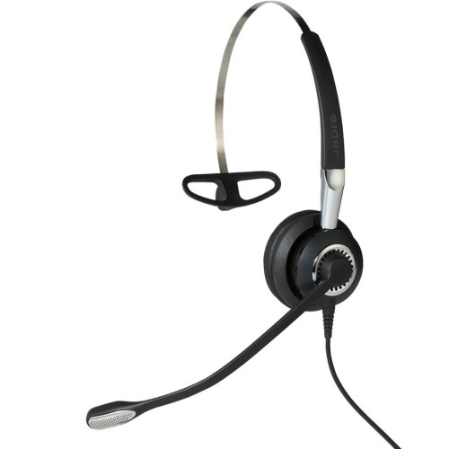 Jabra 2406-820-204 słuchawki/zestaw słuchawkowy Przewodowa Opaska na szyję, Nauszny, Opaska na głowę Biuro/centrum telefoniczne Czarny, Srebrny