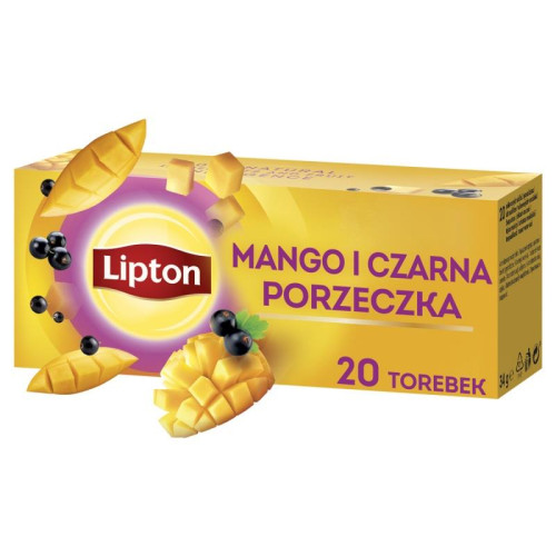 Herbata LIPTON owocowa, mango i czarna porzeczka, 20 torebek-11649144