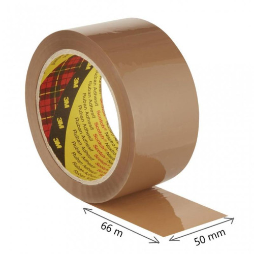 Taśma pakowa do magazynowania SCOTCH® (309 BRW), mocna, 50mm, 66m, brązowa-11715355