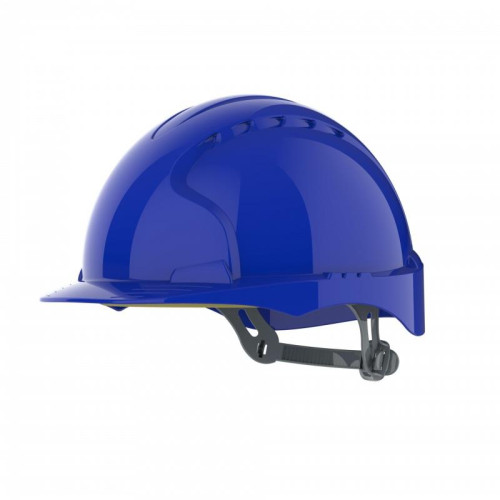 Hełm ochronny EVO®2, pasek przesuwny, niewentylowany, niebieski-11727915