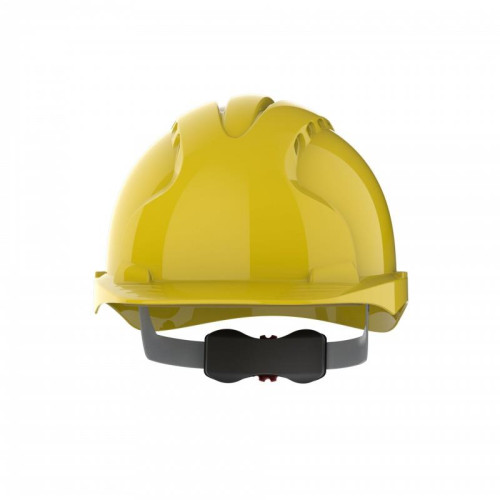 Hełm ochronny EVO®3, regulacja na pokrętło, wentylowany, żółty