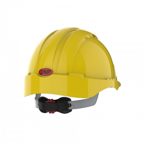 Hełm ochronny EVO®3, regulacja na pokrętło, wentylowany, żółty-11727966