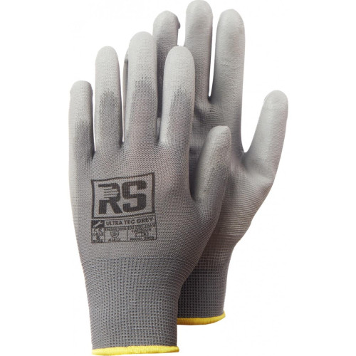 Rękawice RS ULTRA TEC GREY, dziane, rozm.8, szare