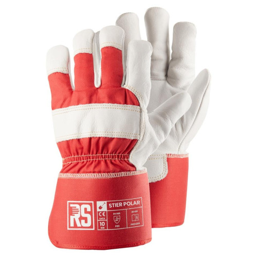 Rękawice chemiczne RS Polar I, ocieplane PVC, rozm. 10, pomarańczowa