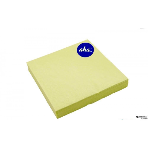 Serwetki AHA limonkowe 33x33cm, 20sztuk, pastel