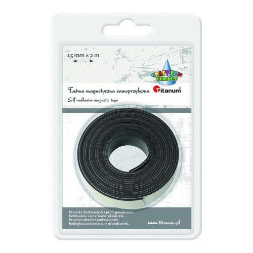 Taśma magnetyczna 1,5mmx2m TITANUM samoprzylepna