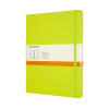 Notes MOLESKINE Classic XL (19x25cm), w linie, twarda oprawa, 192 strony, lemon green