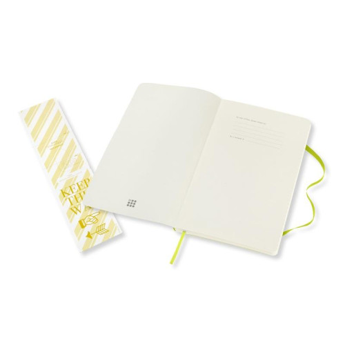 Notes MOLESKINE Classic L (13x21cm), w linie, miękka oprawa, 192 strony, lemon green-12618593