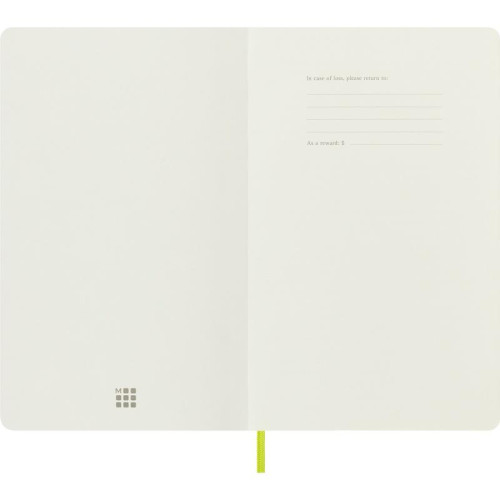 Notes MOLESKINE Classic L (13x21cm), w linie, miękka oprawa, 192 strony, lemon green-12618597