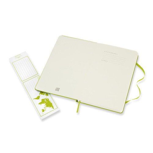 Notes MOLESKINE Classic L (13x21cm), w linie, twarda oprawa, 240 stron, lemon green-12618603