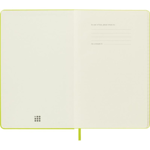 Notes MOLESKINE Classic L (13x21cm), w linie, twarda oprawa, 240 stron, lemon green-12618607