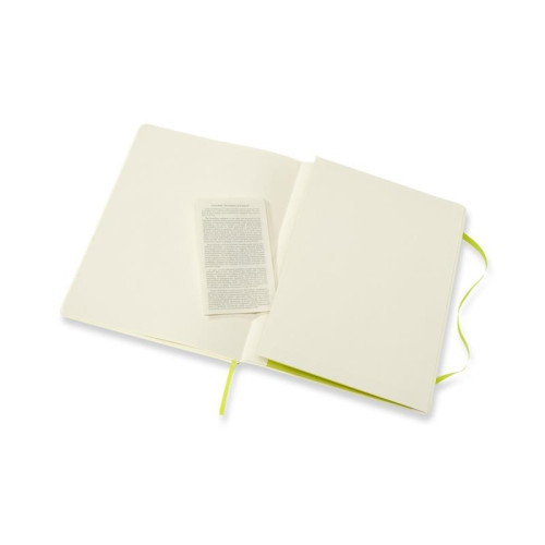 Notes MOLESKINE Classic XL (19x25cm), gładki, miękka oprawa, 192 strony, lemon green-12618700