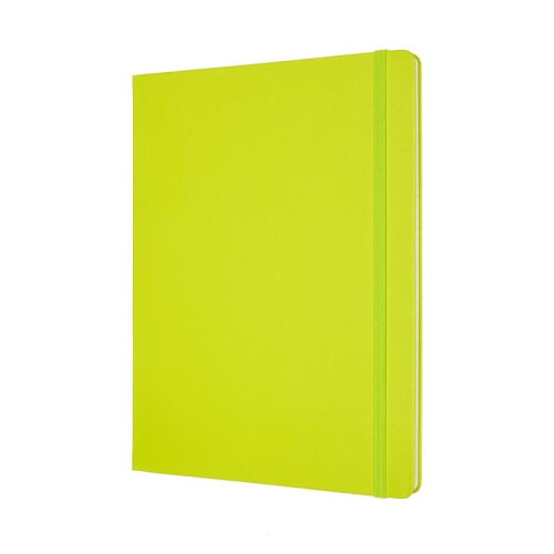 Notes MOLESKINE Classic XL (19x25cm), w linie, twarda oprawa, 192 strony, lemon green-12618717