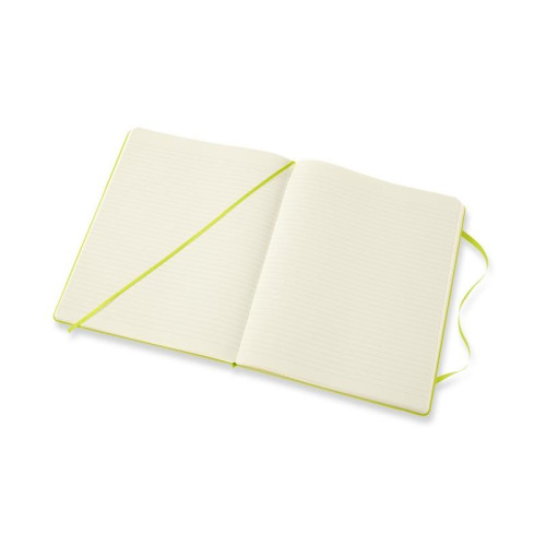 Notes MOLESKINE Classic XL (19x25cm), w linie, twarda oprawa, 192 strony, lemon green-12618718