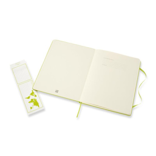 Notes MOLESKINE Classic XL (19x25cm), w linie, twarda oprawa, 192 strony, lemon green-12618719