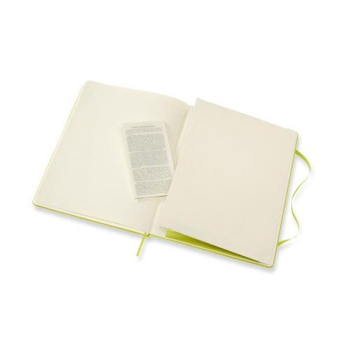 Notes MOLESKINE Classic XL (19x25cm), w linie, twarda oprawa, 192 strony, lemon green-12618720
