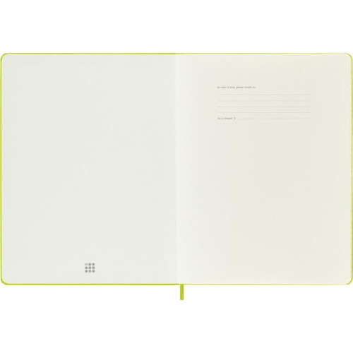 Notes MOLESKINE Classic XL (19x25cm), w linie, twarda oprawa, 192 strony, lemon green-12618722