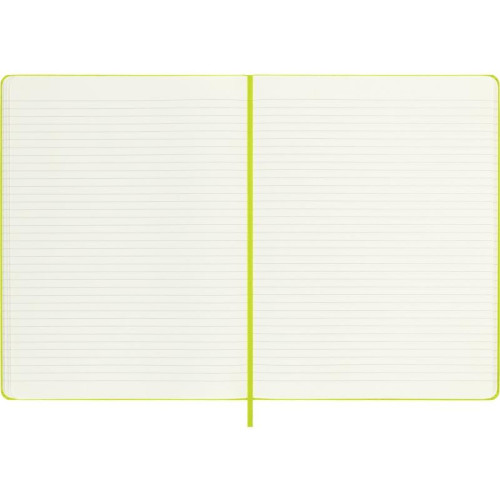 Notes MOLESKINE Classic XL (19x25cm), w linie, twarda oprawa, 192 strony, lemon green-12618723