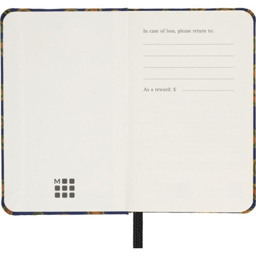 Notes MOLESKINE Pro Jedwab XS, gładki, edycja limitowana, w pudełku, niebieski-12618770