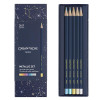 Kredki CARAN D'ACHE Cosmic Blue, w pudełku, 10 szt., mix kolorów metalicznych-12736993