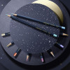 Kredki CARAN D'ACHE Cosmic Blue, w pudełku, 10 szt., mix kolorów metalicznych-12736995