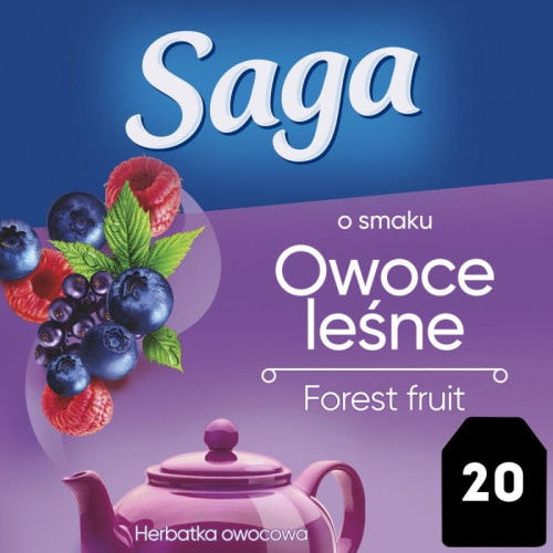 Herbata SAGA, owoce leśne, 20 torebek-12708978