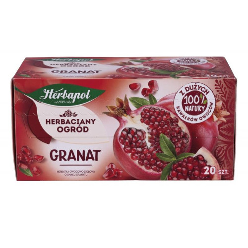 Herbata HERBAPOL Herbaciany Ogród, 20 torebek, granat