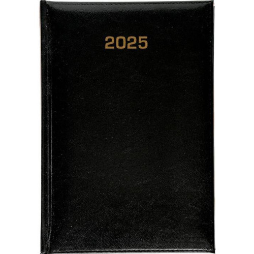 Kalendarz książkowy dzienny A5 DAZAR 2025 Baladek czarny