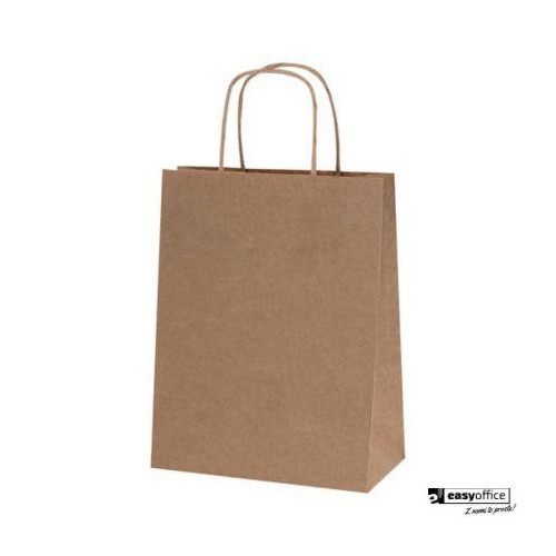 Torba papierowa ECOBAG 305x170x425mm brązowa ekologiczna