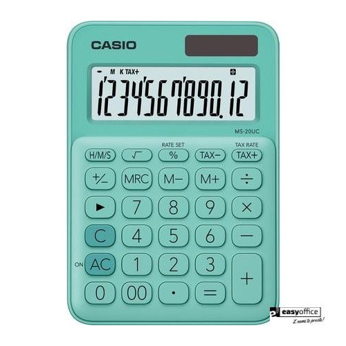 Kalkulator CASIO MS-20UC-GN BOX zielony