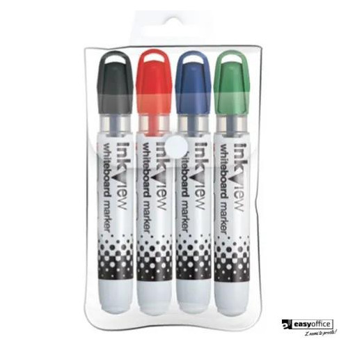 Marker do tablic suchościeralnych UNI PWB-202, zestaw 4 kolory UNPWB2024C