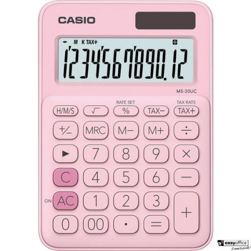 Kalkulator CASIO MS-20UC-PK BOX rózowy