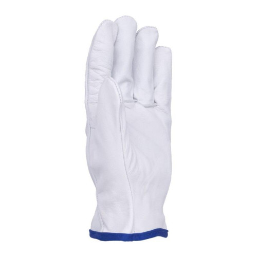 Rękawice robocze DONAU SAFETY, skóra kozia, rozm. 7/S, białe-13581985
