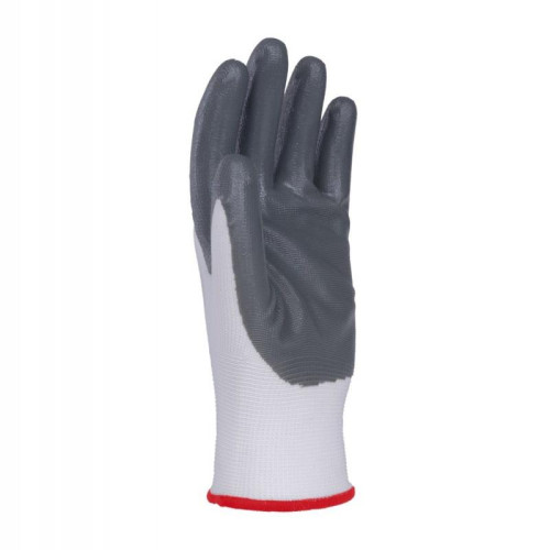 Rękawice DONAU SAFETY Nitrile 01, kat. II, rozm. 6, szare-13609185