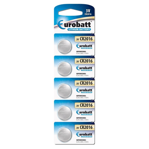 Bateria Cr2016 EUROBATT 5 szt.